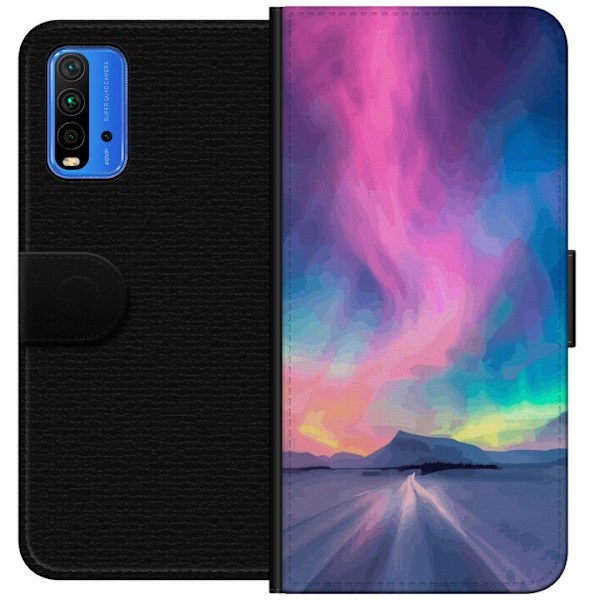 Xiaomi Redmi Note 9 4G Tegnebogsetui Nordlys