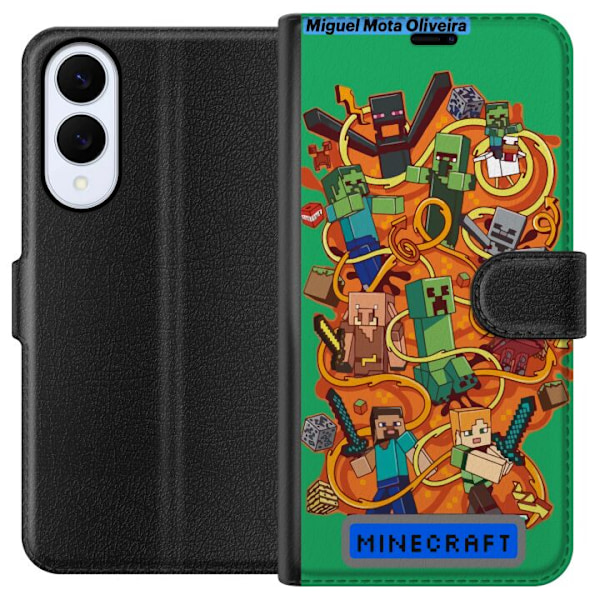 Samsung Galaxy S25 Edge Tegnebogsetui Minecraft