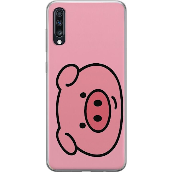 Samsung Galaxy A70 Gennemsigtig cover Kawaii Piggy