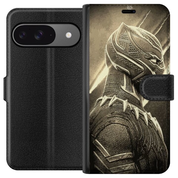 Google Pixel 9 Pro Lompakkokotelo Wakanda Forever : Black Pant