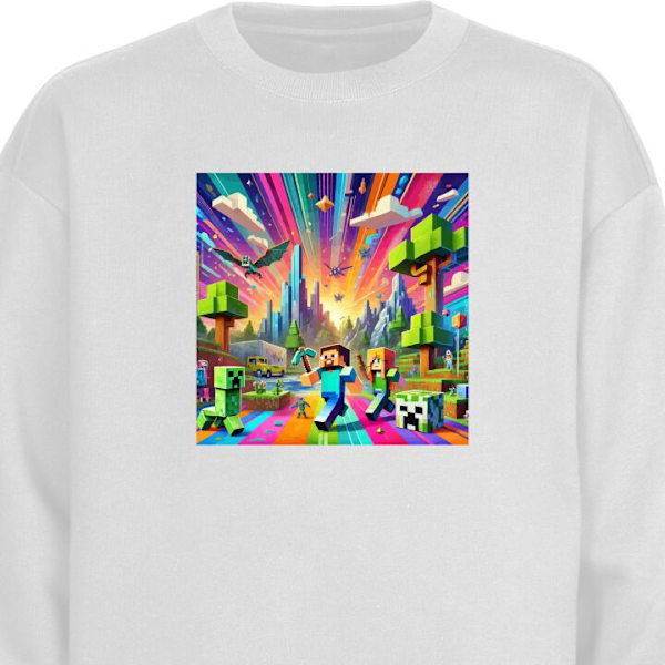 Sweatshirt for Voksen | Klassisk Collegegenser Fortnite vs Min hvit M