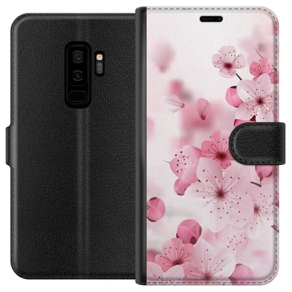 Kompatibel Tegnebogsetui til Samsung Galaxy S9+ Kirsebærblomst