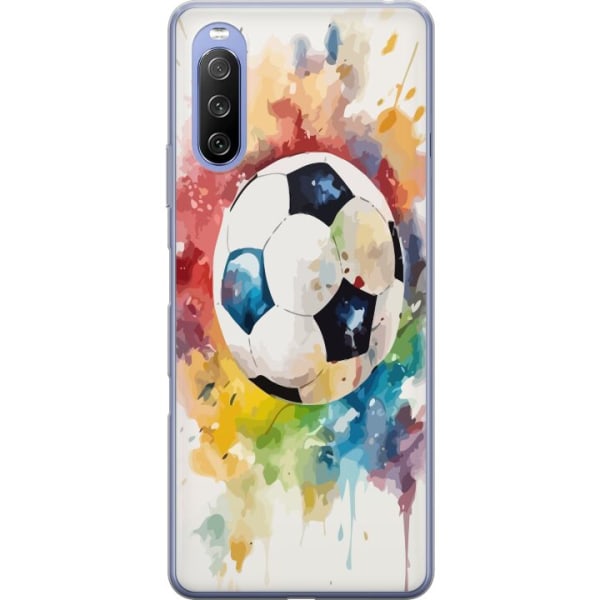 Sony Xperia 10 III Lite Gennemsigtig cover Fodbold