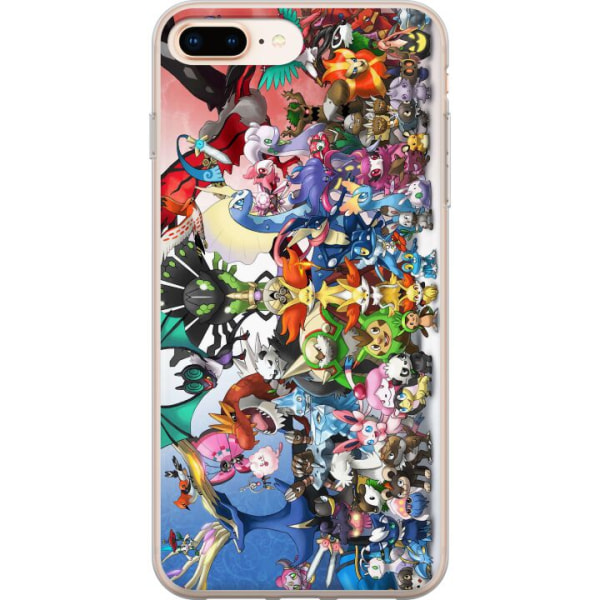 Apple iPhone 8 Plus Gennemsigtig cover Pokemon