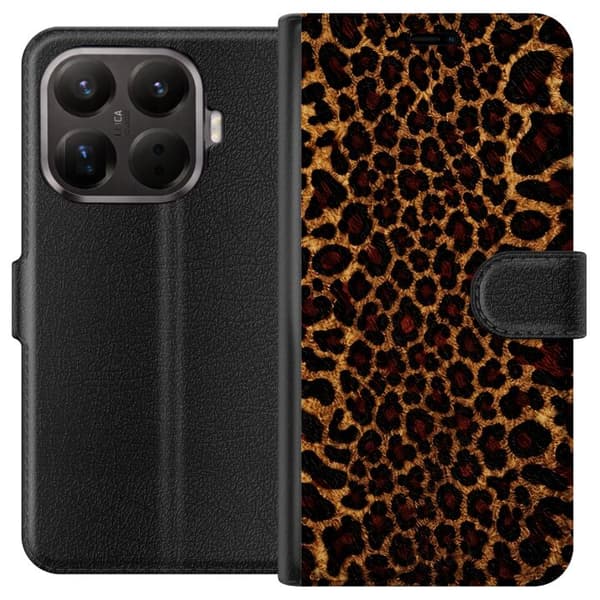 Kompatibelt Plånboksfodral till Xiaomi 15 Pro Wild Leopard brun