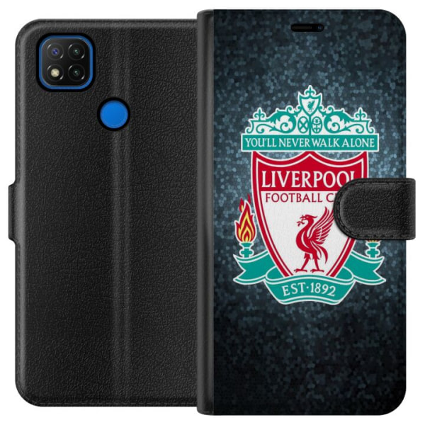 Xiaomi Redmi 9C Lompakkokotelo Liverpool Football Club