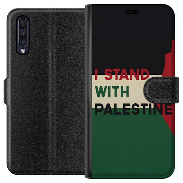 Samsung Galaxy A50 Lommeboketui Stå opp for Palestina - solid