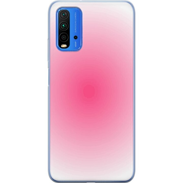 Xiaomi Redmi Note 9 4G Genomskinligt Skal Rosa Moln