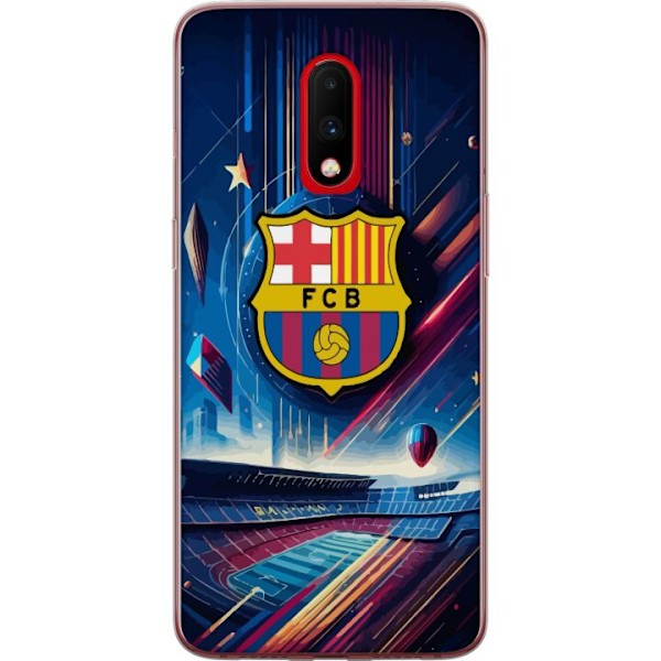 OnePlus 7 Läpinäkyvä kuori FC Barcelona