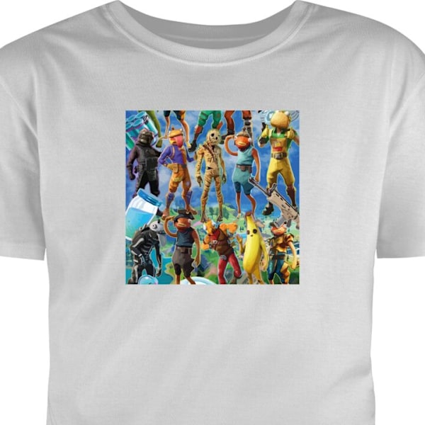 T-shirt til Voksen | Klassisk Voksen T-shirt Fortnite grå S