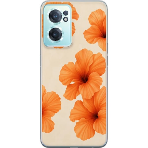 OnePlus Nord CE 2 5G Genomskinligt Skal Papaya Punch