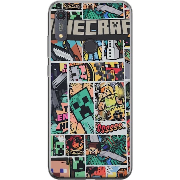 Huawei Y6s (2019) Gennemsigtig cover Minecraft Kunst