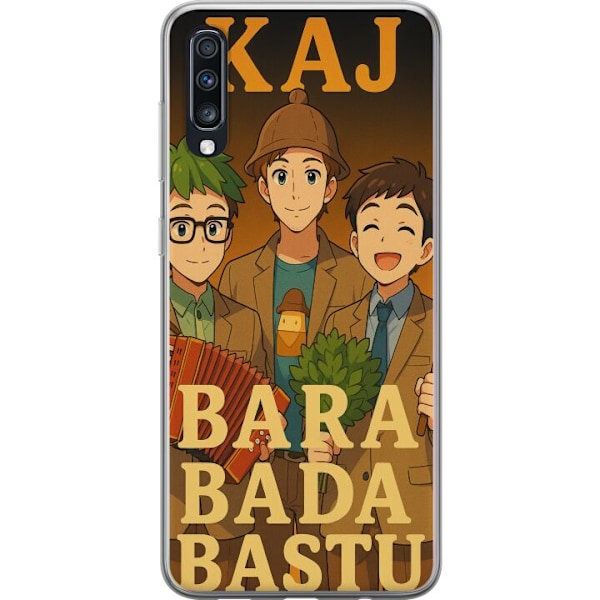 Samsung Galaxy A70 Genomskinligt Skal KAJ Bara bada bastu