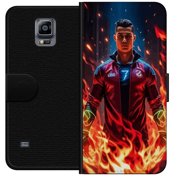 Samsung Galaxy Note 4 Tegnebogsetui Ronaldo Inferno - fodboldhelt i flammer