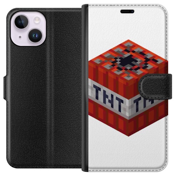 Apple iPhone 14 Plånboksfodral Minecraft TNT