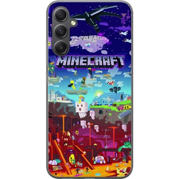 Samsung Galaxy A05s Läpinäkyvä kuori Minecraft