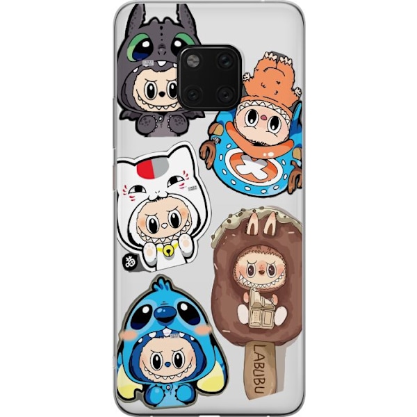Huawei Mate 20 Pro Läpinäkyvä kuori Labubu hahmokokoelma - Pop Mart Labubu The Monsters väriluulisessa muotoilussa