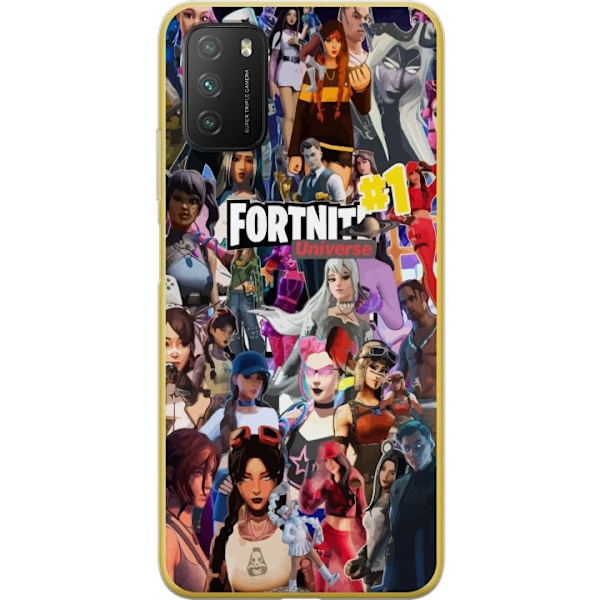 Xiaomi Poco M3  Läpinäkyvä kuori Fortnite