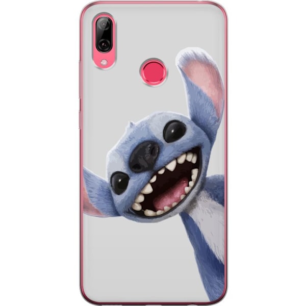 Huawei Y7 (2019) Gennemsigtig cover Stitch i fart - Kawaii-des