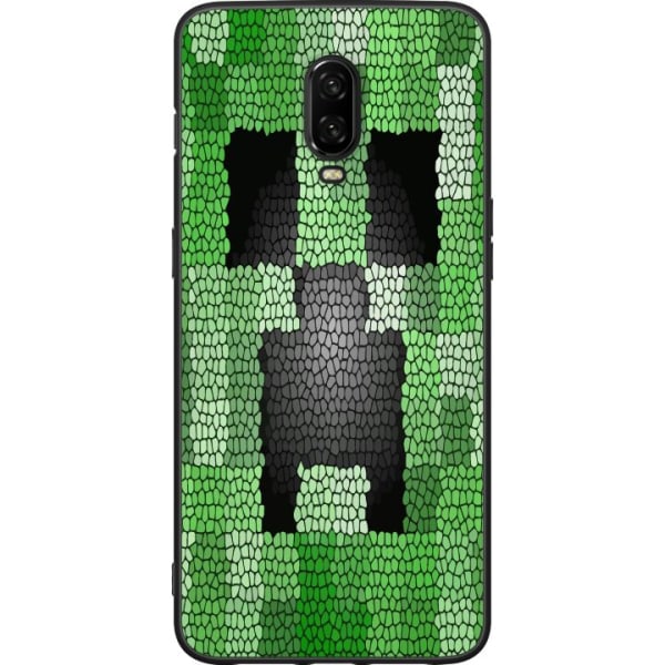 OnePlus 6T Musta kuori Creeper / Minecraft