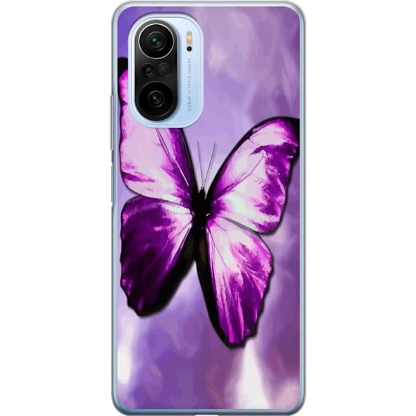Xiaomi Mi 11i Gennemsigtig cover Sommerfugl