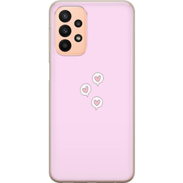 Kompatibelt Mobildeksel til Samsung Galaxy A23 Hjerter i bobler