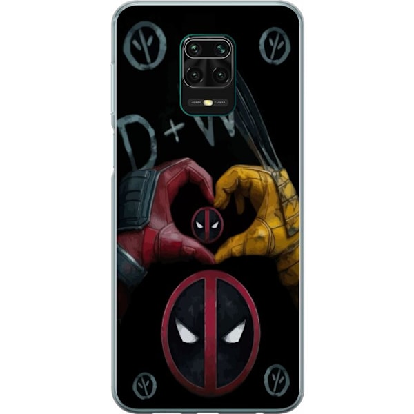 Xiaomi Redmi Note 9 Pro Läpinäkyvä kuori Deadpool & Wolveri