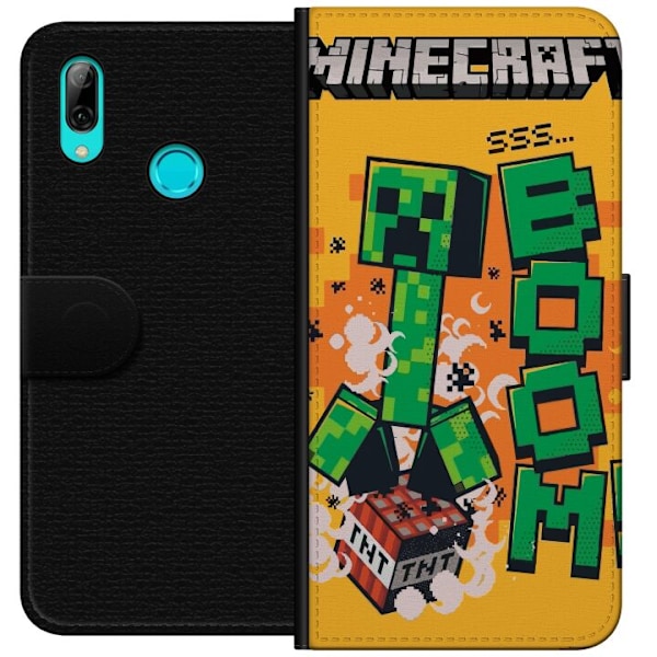 Huawei P smart 2019 Tegnebogsetui Minecraft Boom