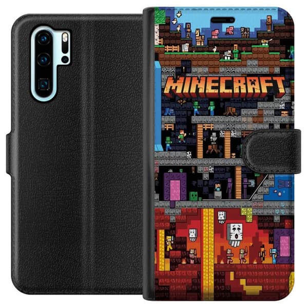 Kompatibel Tegnebogsetui til Huawei P30 Pro Minecraft