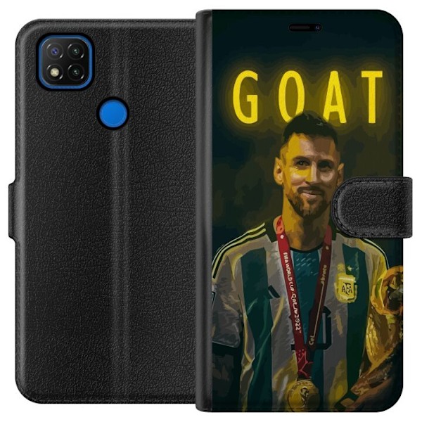 Xiaomi Redmi 9C Lompakkokotelo Vuohi Messi