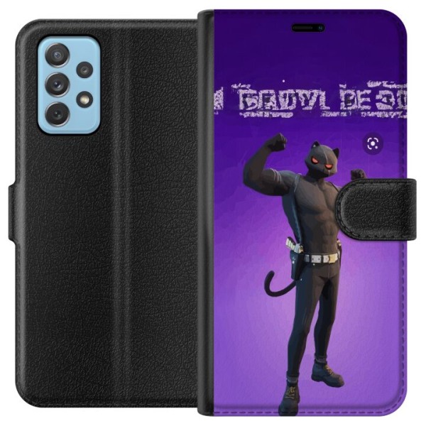 Samsung Galaxy A72 5G Tegnebogsetui Fortnite - Meowscles