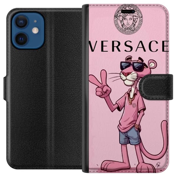Kompatibel Tegnebogsetui til Apple iPhone 12 Pink Panter Mærke