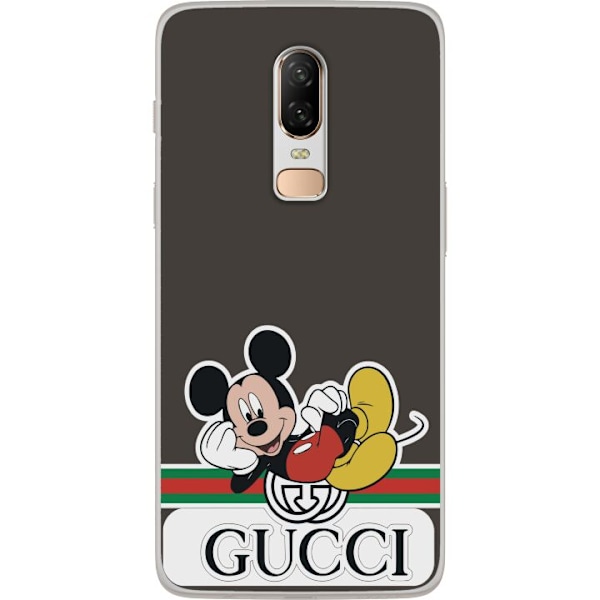 OnePlus 6 Genomskinligt Skal Gucci Musse Pig