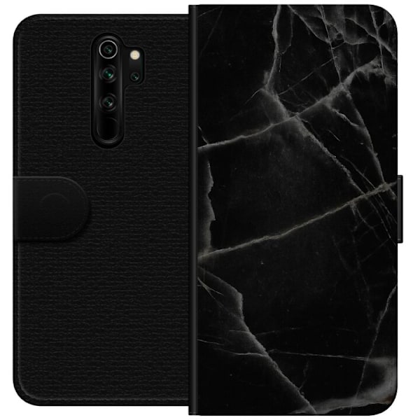 Xiaomi Redmi Note 8 Pro  Tegnebogsetui Sort marmor