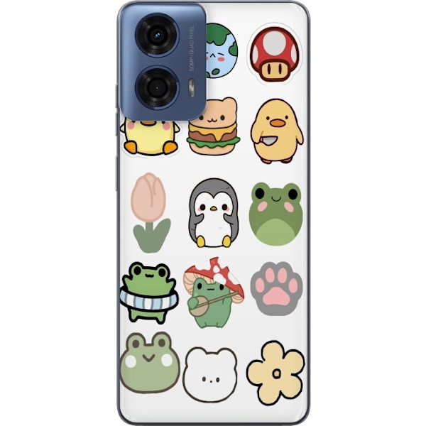 Motorola Moto G24 Gjennomsiktig deksel Kawaii Friends