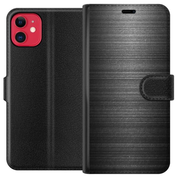 Kompatibel Tegnebogsetui til Apple iPhone 11 Børstet Metal