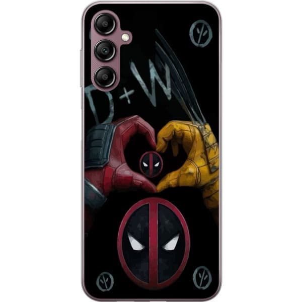 Kompatibelt Mobildeksel til Samsung Galaxy A14 5G Deadpool & Wolverine Kjærlighet