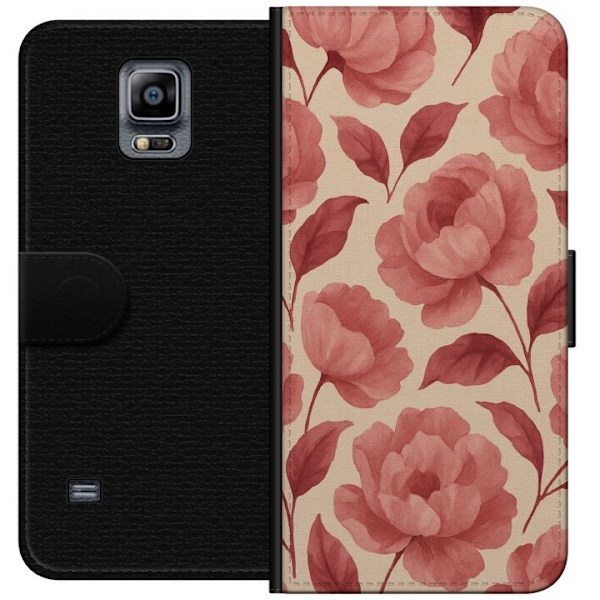 Samsung Galaxy Note 4 Plånboksfodral Rose Bloom