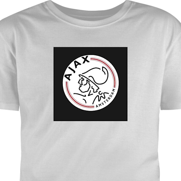 Barn-T-shirt | Bekväm T-shirt för Barn Ajax grå 9-11 År