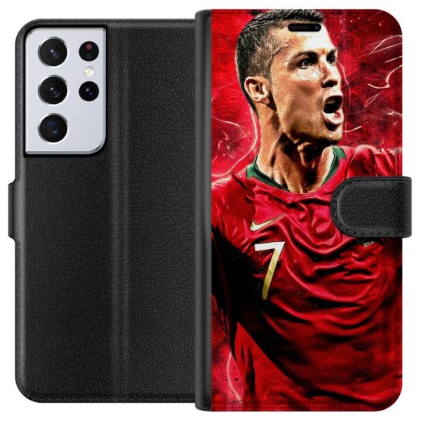 Samsung Galaxy S21 Ultra 5G Lompakkokotelo Cristiano Ronaldo