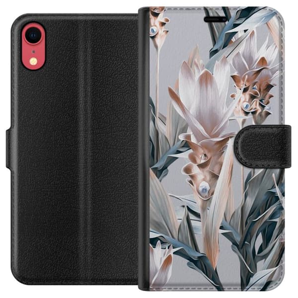 Kompatibel Tegnebogsetui til Apple iPhone XR Blomst