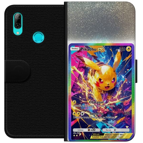 Kompatibel Tegnebogsetui til Huawei P smart 2019 Pikachu gul