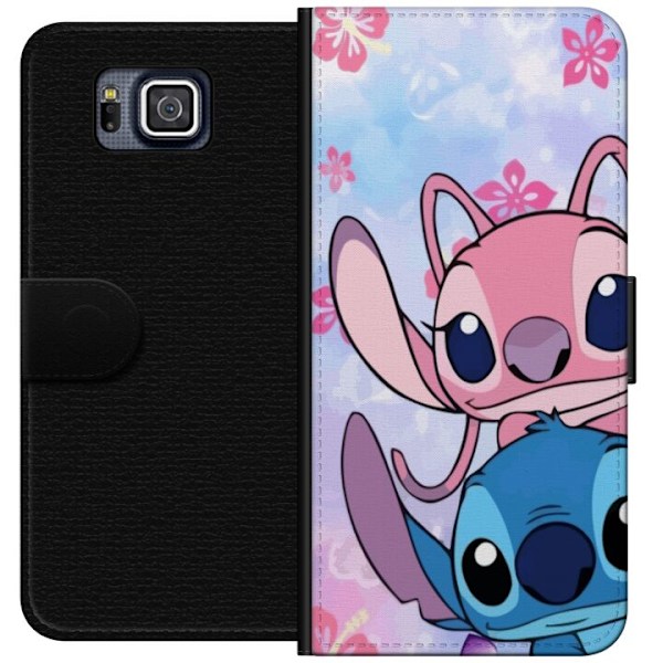 Samsung Galaxy Alpha Lompakkokotelo Stitch & Angel