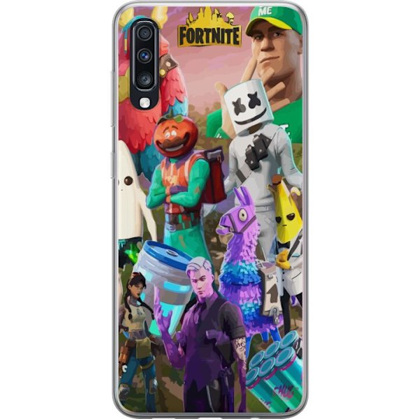 Samsung Galaxy A70 Gennemsigtig cover Fortnite