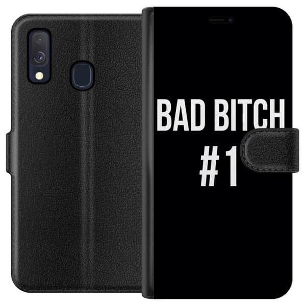 Kompatibel Tegnebogsetui til Samsung Galaxy A40 Bad Bitch #1