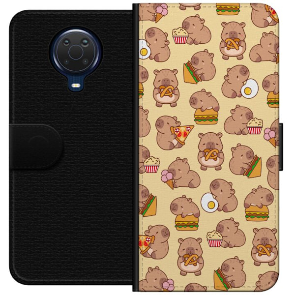Nokia G20 Lompakkokotelo Kawaii capybara puhelinkotelo useilla söpöillä hahmoilla