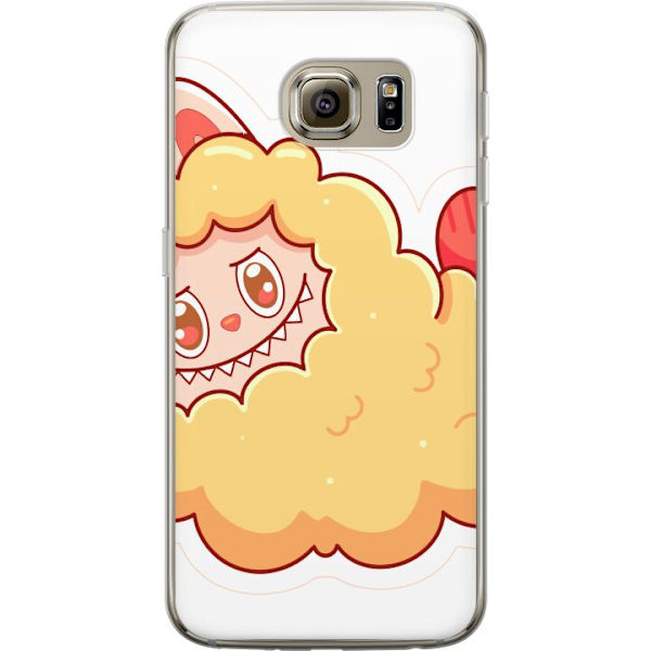 Samsung Galaxy S6 Läpinäkyvä kuori Labubu Pesukarhu Pop Mart Hahmo Keräilyesine Söpö Suunnittelu Suosittu Teema Taideteos Leikkisarja