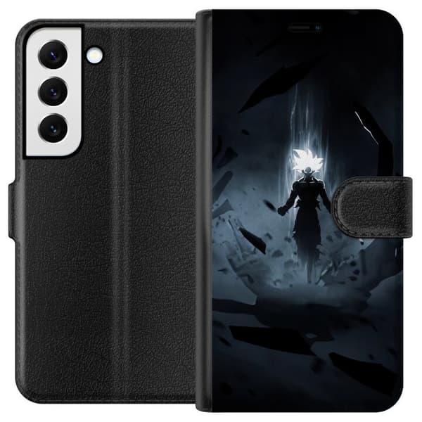 Kompatibelt Plånboksfodral till Samsung Galaxy S22+ 5G Shadow Warrior svart