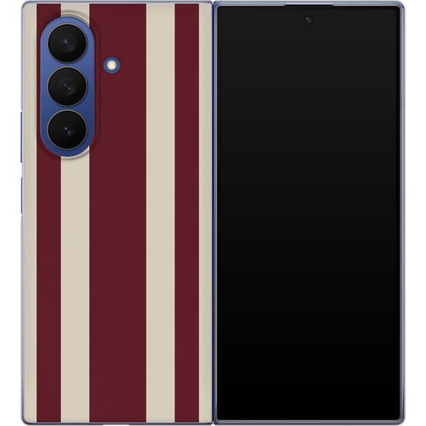 Kompatibelt Mobildeksel til Samsung Galaxy Z Fold7 Vinrøde retrorender rød