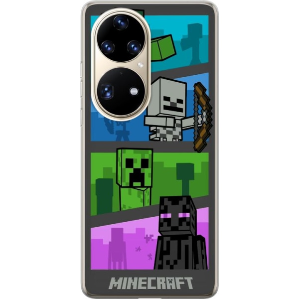 Huawei P50 Pro Gennemsigtig cover Minecraft